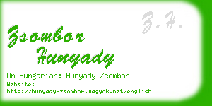 zsombor hunyady business card